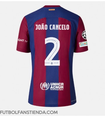 Barcelona Joao Cancelo #2 Primera Equipación 2023-24 Manga Corta